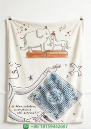 Hermes Throw Blankets